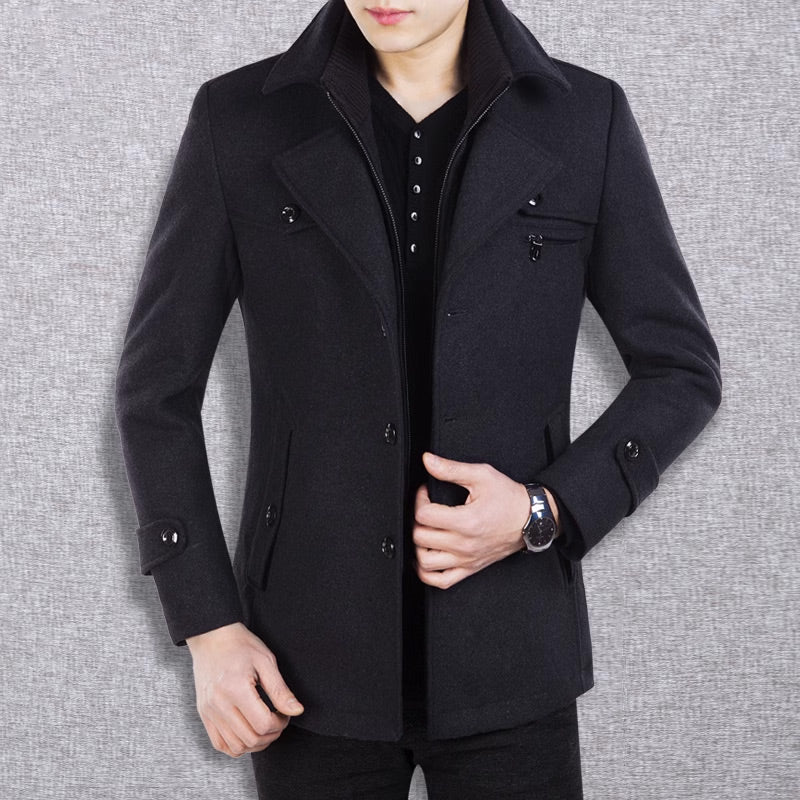 Heritage Classic Tweed Business Overcoat